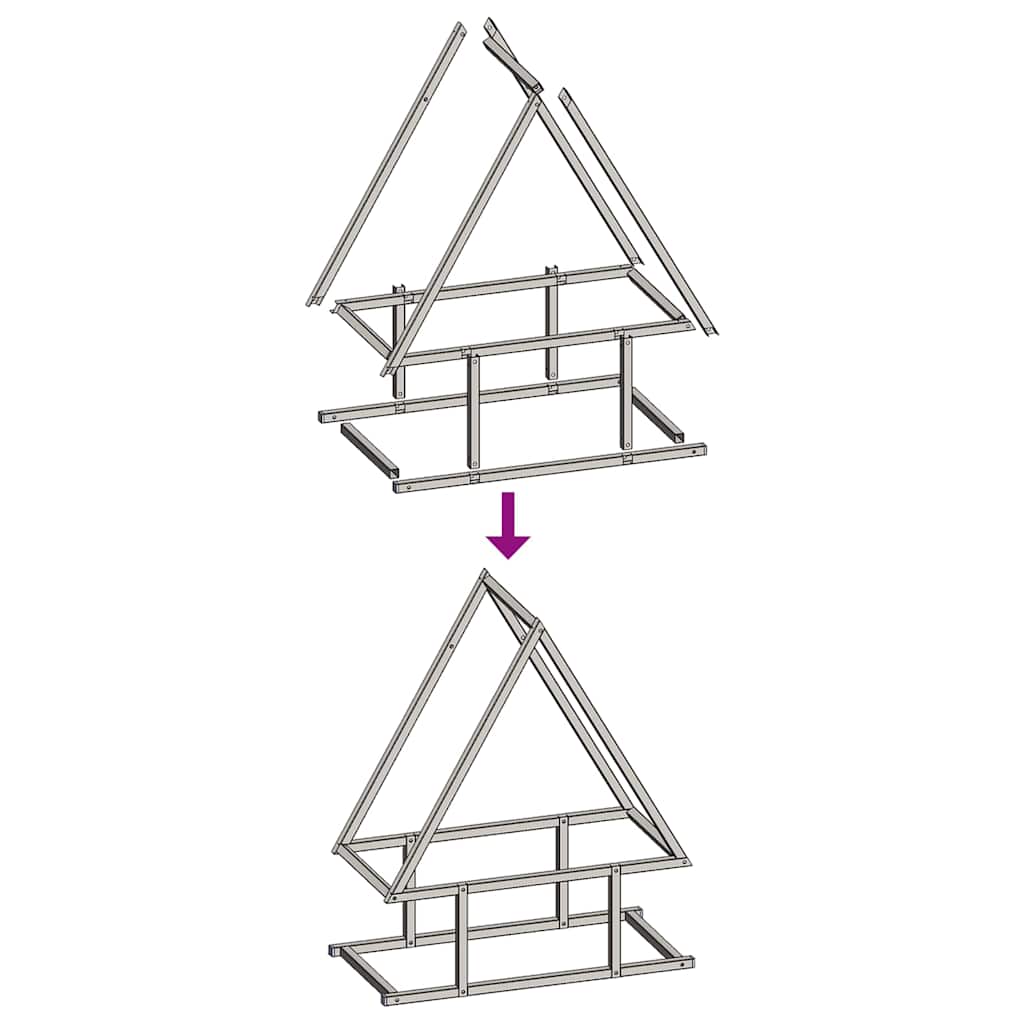 Ράφι για καυσόξυλα 50x25x60 εκ. Ατσάλι ψυχρής έλασης