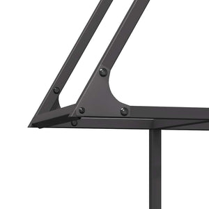 Ράφι για καυσόξυλα Μαύρο 80x25x90 εκ. Ατσάλι ψυχρής έλασης