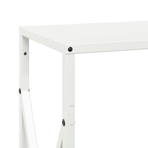Ράφι για καυσόξυλα Λευκό 34x25x70 cm Ατσάλι ψυχρής έλασης - Pakobazaar