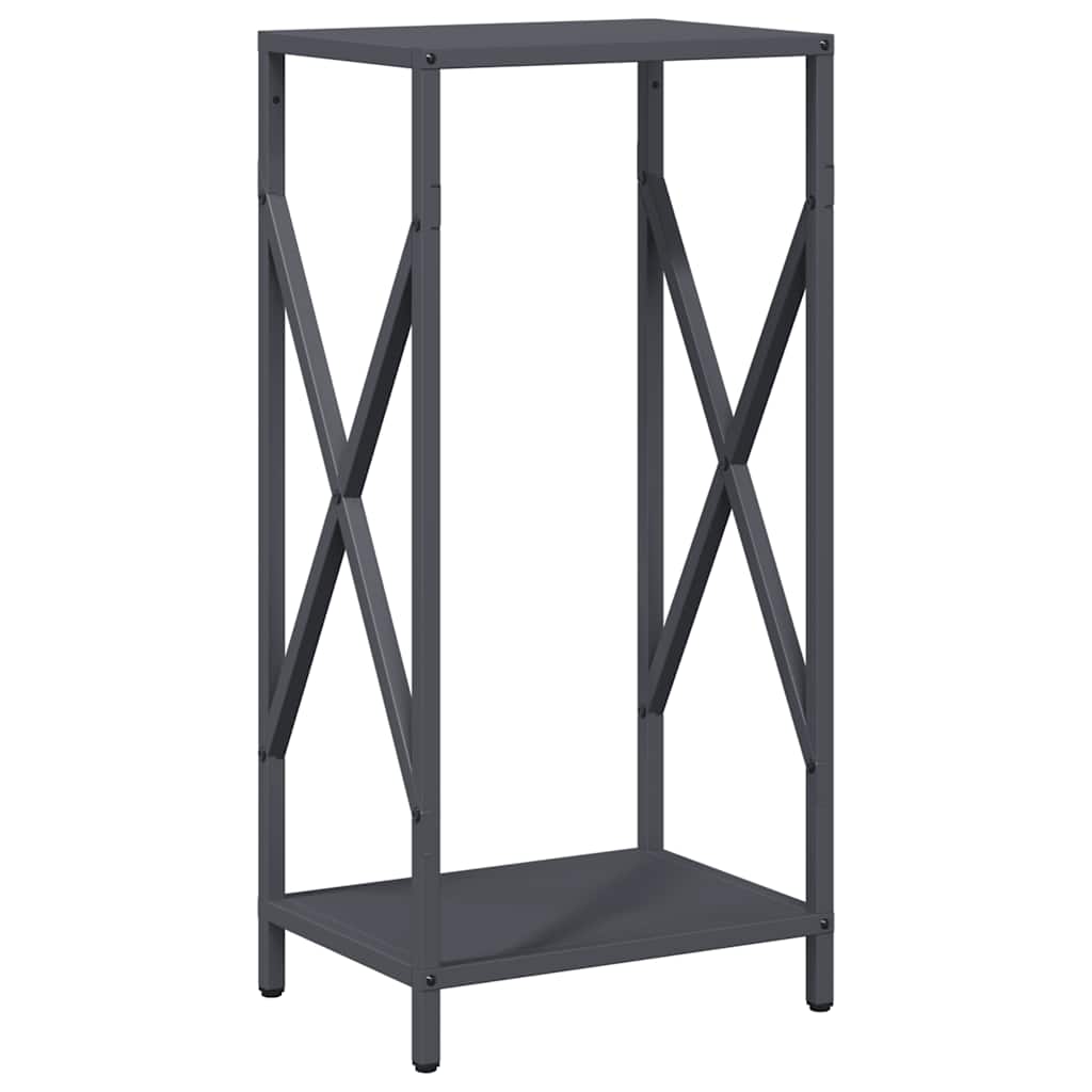 Ράφι για καυσόξυλα Ανθρακί 34x25x70 cm Ατσάλι ψυχρής έλασης