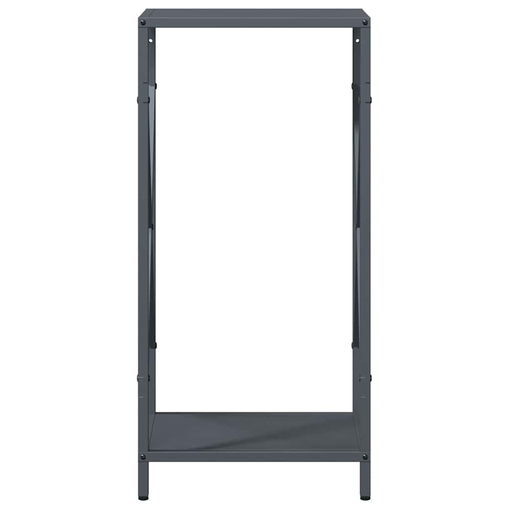 Ράφι για καυσόξυλα Ανθρακί 34x25x70 cm Ατσάλι ψυχρής έλασης