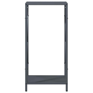 Ράφι για καυσόξυλα Ανθρακί 34x25x70 cm Ατσάλι ψυχρής έλασης