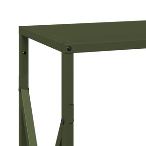 Ράφι για καυσόξυλα Ελαιοπράσινο 34x25x70cm Ατσάλι ψυχρής έλασης - Pakobazaar