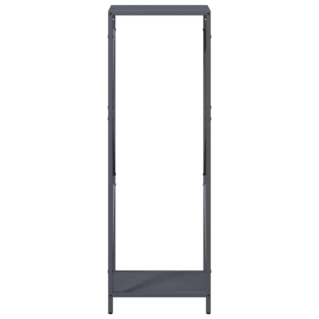 Ράφι για καυσόξυλα Ανθρακί 34x25x100 cm Ατσάλι ψυχρής έλασης - Pakobazaar