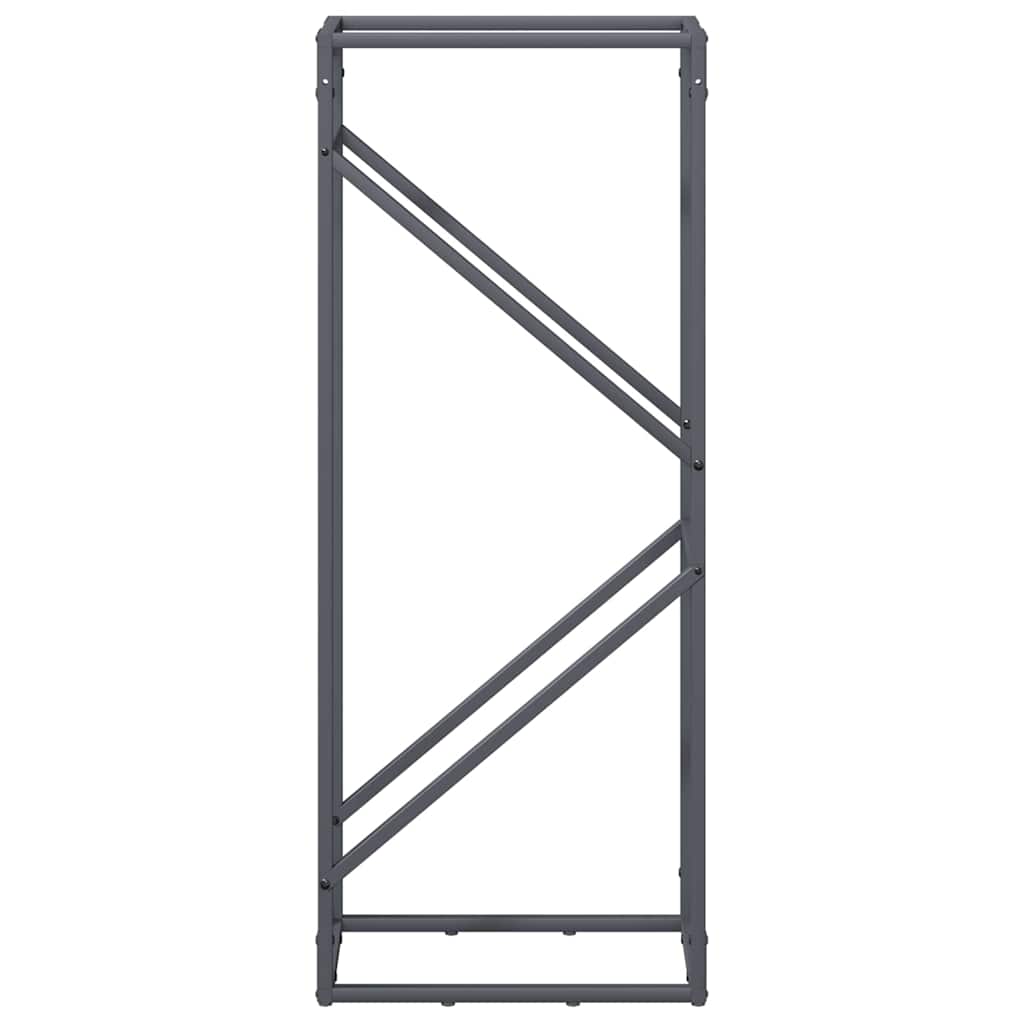Ράφι για καυσόξυλα Ανθρακί 40x25x100 εκ. Ατσάλι ψυχρής έλασης