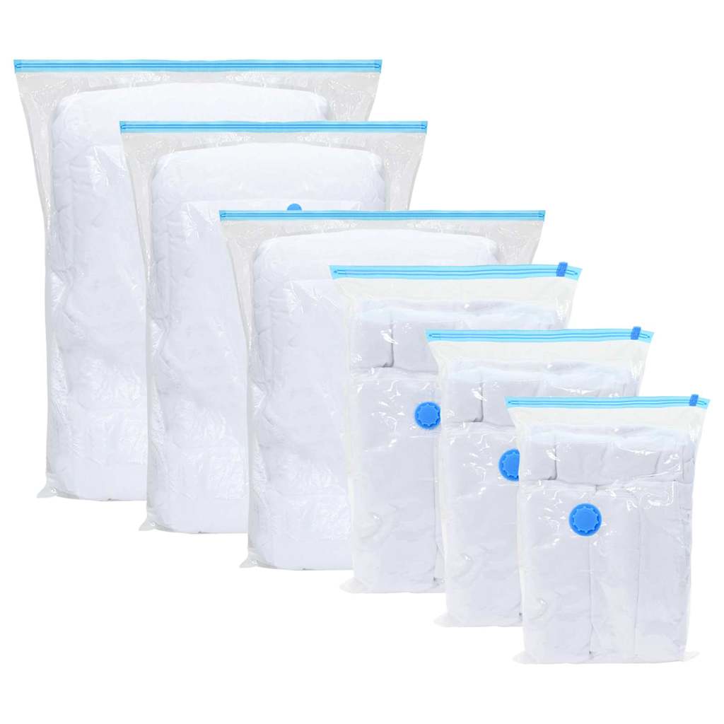 Σακούλες Αποθήκευσης 10 pcs Διαφανές και Μπλε 70 x 50 cm