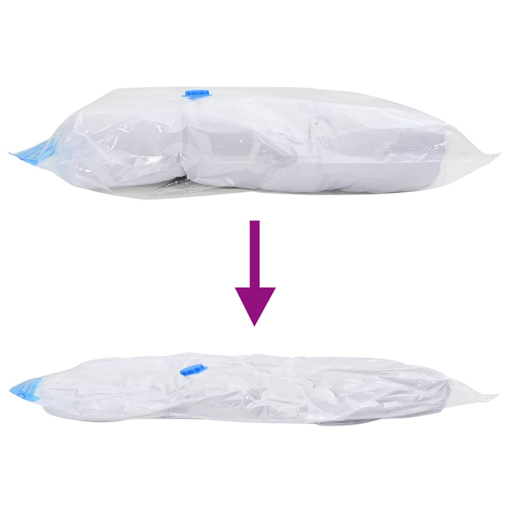 Σακούλες Αποθήκευσης 5 pcs Διαφανές και Μπλε 60 x 40 cm - Pakobazaar