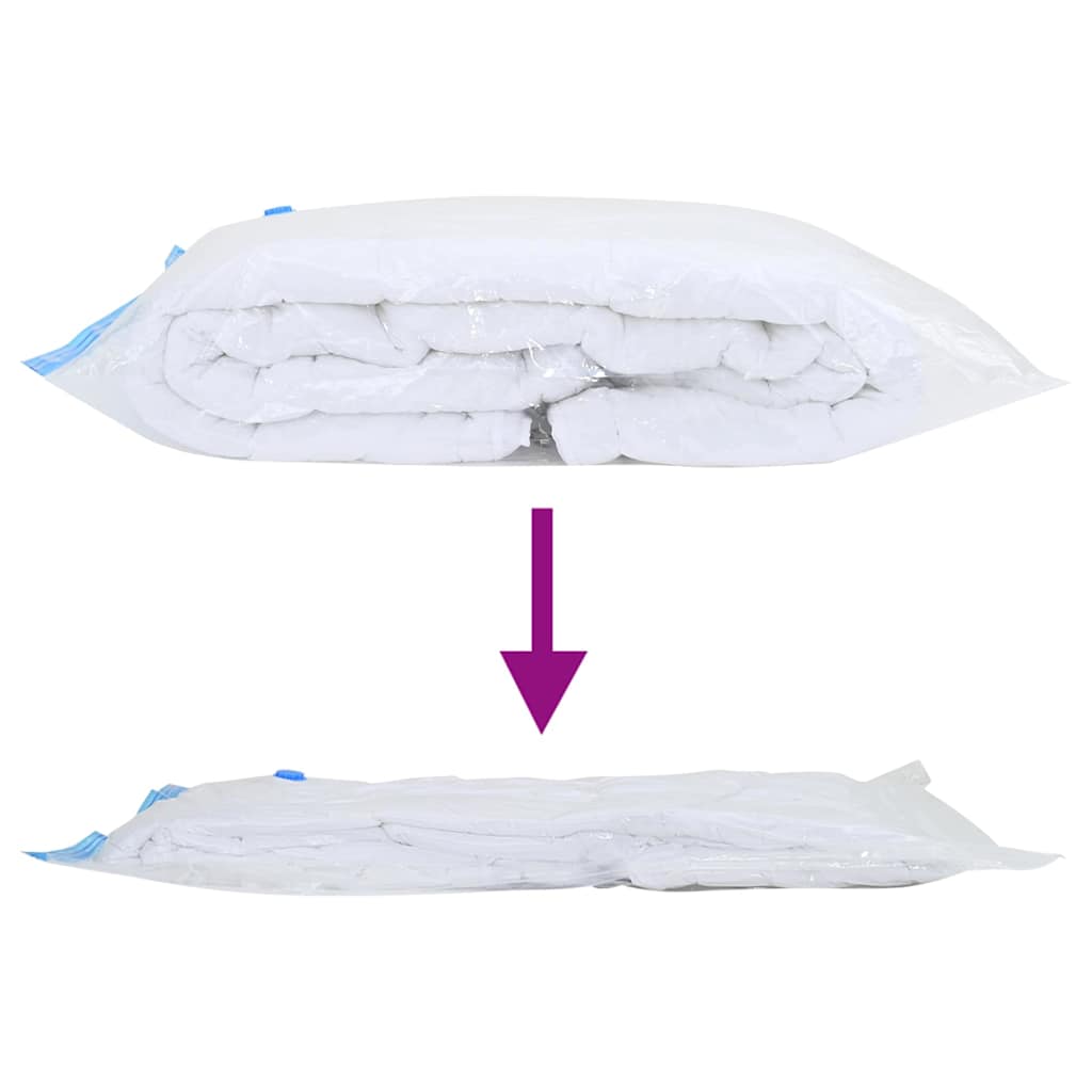 Σακούλες Αποθήκευσης 5 pcs Διαφανές και Μπλε 130 x 100 cm - Pakobazaar