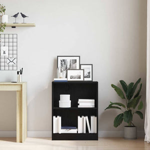 Βιβλιοθήκη 60 x 24 x 76 cm Επεξεργασμένο Ξύλο Μαύρη Οξυά