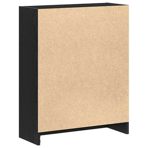 Βιβλιοθήκη 60 x 24 x 76 cm Επεξεργασμένο Ξύλο Μαύρη Οξυά