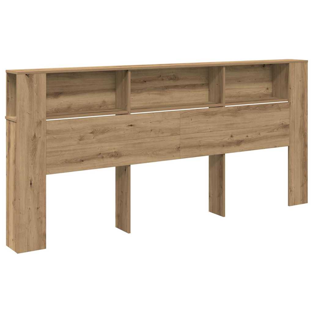 Κρεβάτι με Κεφαλάρι με ράφι Artisan Oak 220 x 18,5 x 102,5 εκ.