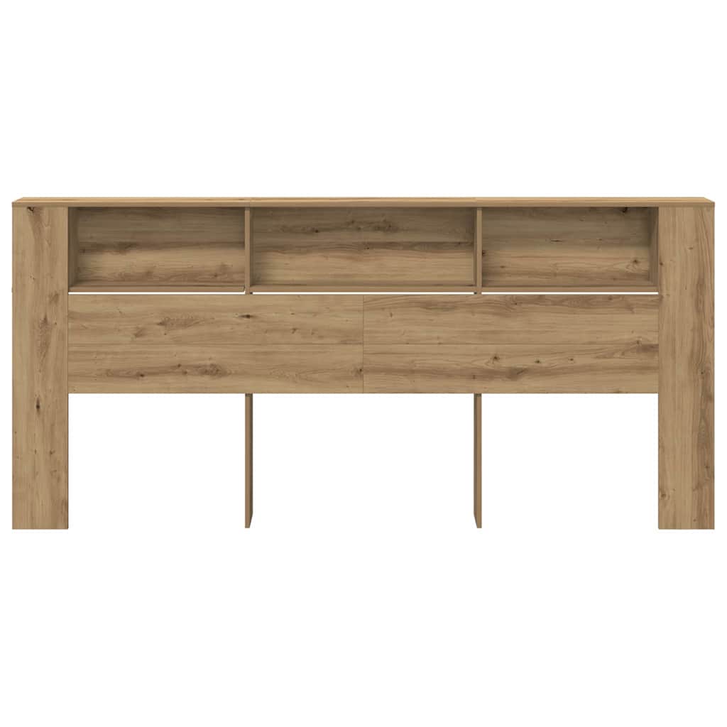 Κρεβάτι με Κεφαλάρι με ράφι Artisan Oak 220 x 18,5 x 102,5 εκ.