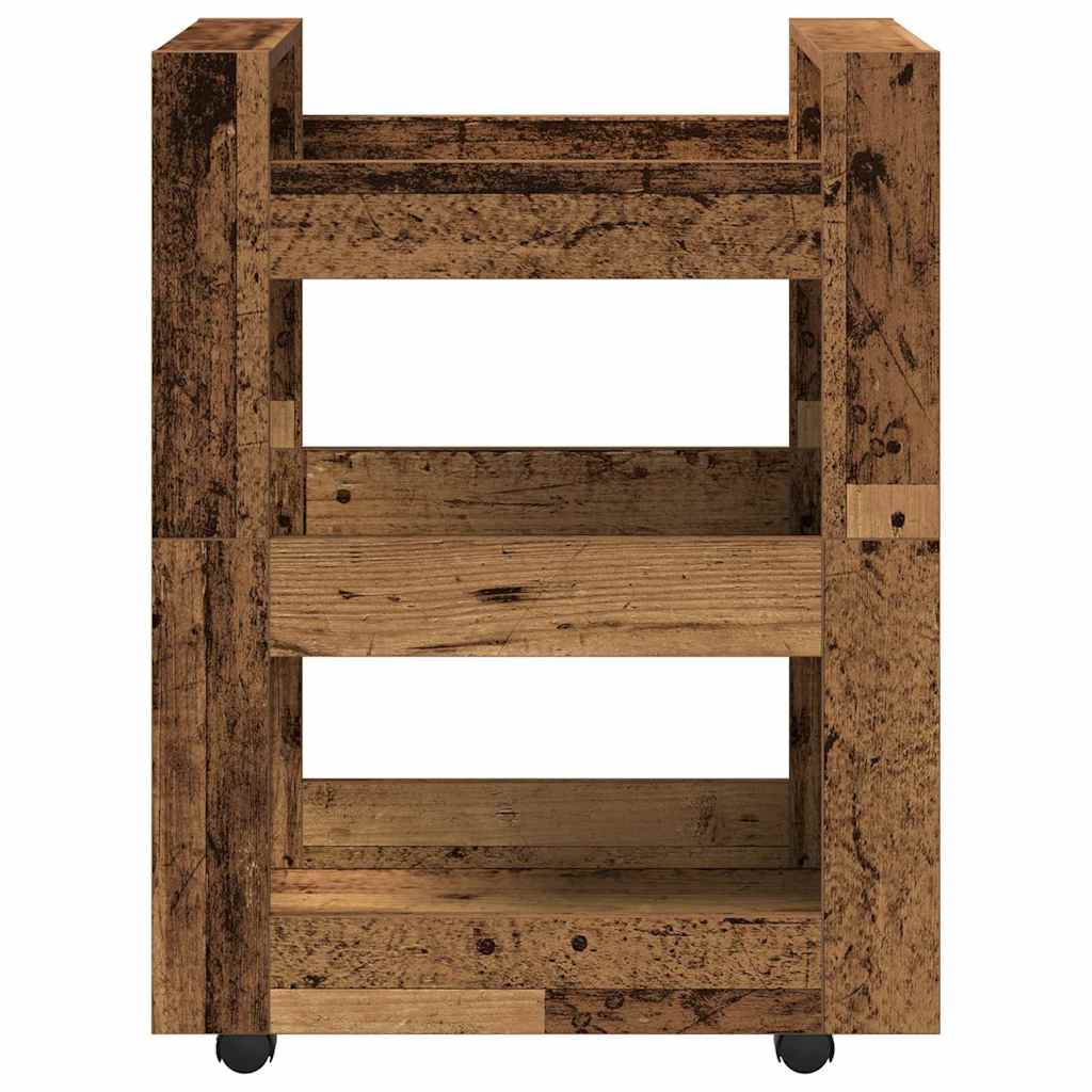 Καρότσι Κουζίνας Ξύλο δρυός 60 x 45 x 80 εκ Επεξεργασμένο ξύλο