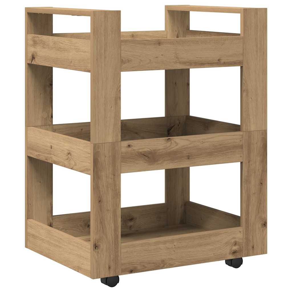 Καρότσι Κουζίνας Artisan Oak 60 x 45 x 80 εκ Επεξεργασμένο ξύλο - Pakobazaar