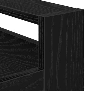 Καρότσι Κουζίνας Μαύρη δρυς 60 x 45 x 80 εκ Επεξεργασμένο Ξύλο