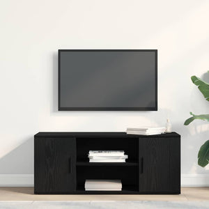 Ντουλάπι TV 100 x 35 x 40 εκ Μαύρη δρυς Επεξεργασμένο ξύλο