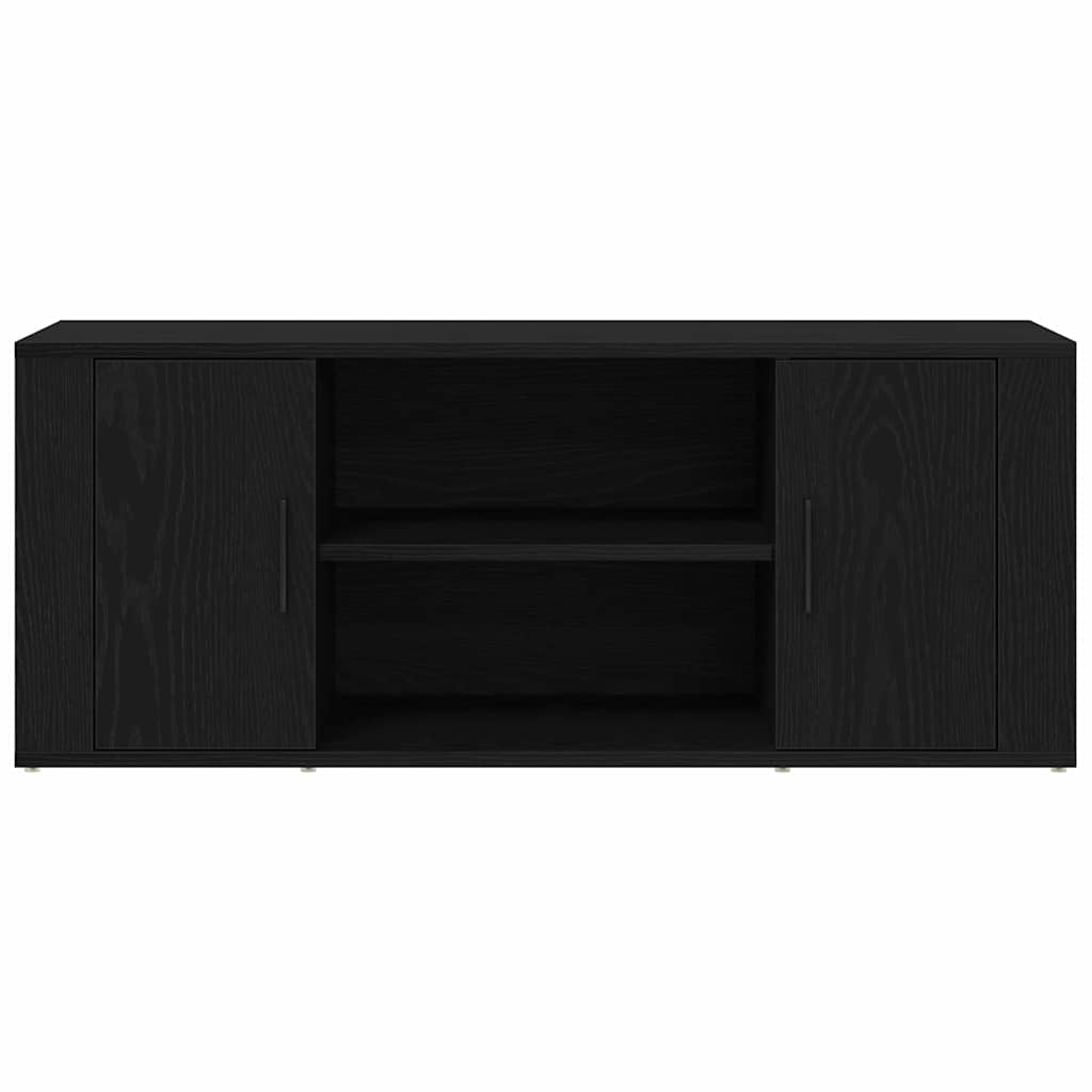 Ντουλάπι TV Μαύρη δρυς 100 x 35 x 40 εκ Επεξεργασμένο ξύλο
