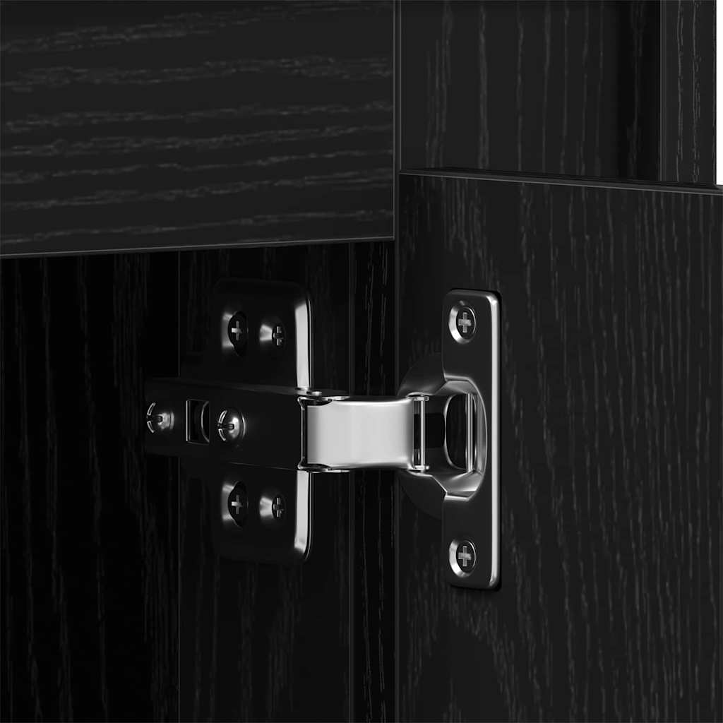 Πλαϊνό γραφείο Μαύρη Οξυά 80 x 40 x 75 εκ. Επεξεργασμένο ξύλο - Pakobazaar