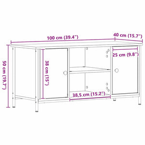 Ντουλάπι TV artisan δρυς 100 x 40 x 50 cm Επεξεργασμένο ξύλο - Pakobazaar