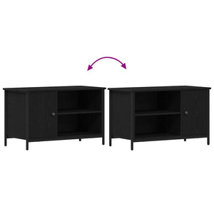 Ντουλάπι TV 80 x 40 x 50 cm Μαύρη δρυς Επεξεργασμένο ξύλο