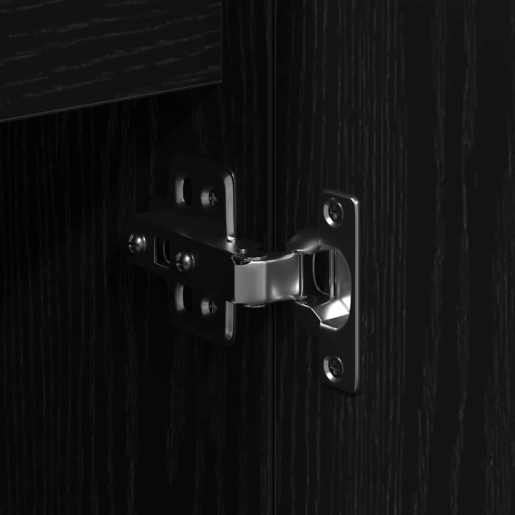 Πλαϊνό γραφείο Μαύρη Οξυά 101,5 x 35 x 70 εκ Επεξεργασμένο ξύλο