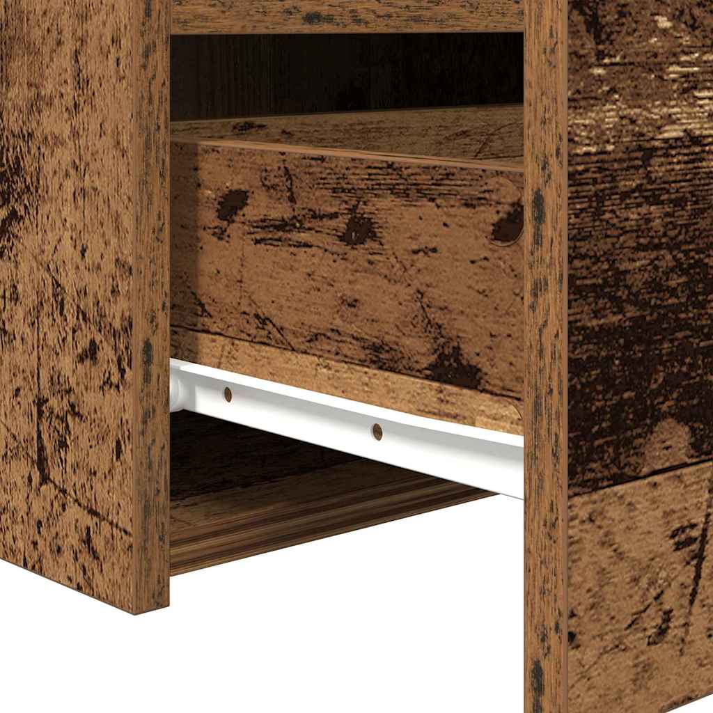 Κομοδίνο 2 pcs Παλιό ξύλο 50 x 40 x 45 cm Επεξεργασμένο ξύλο - Pakobazaar