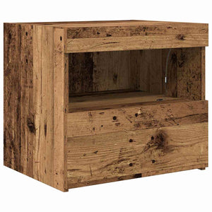 Κομοδίνο 2 pcs Παλιό ξύλο 50 x 40 x 45 cm Επεξεργασμένο ξύλο - Pakobazaar