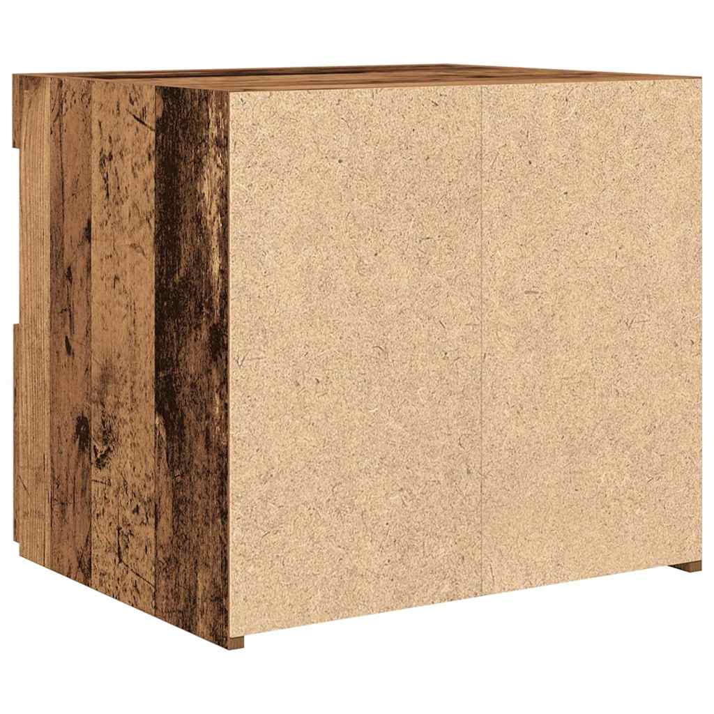 Κομοδίνο 2 pcs Παλιό ξύλο 50 x 40 x 45 cm Επεξεργασμένο ξύλο - Pakobazaar