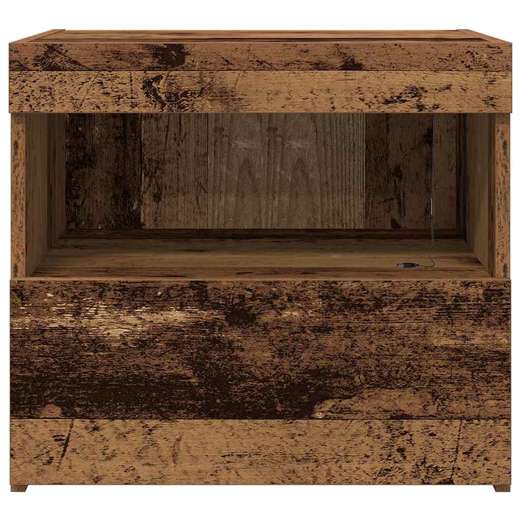 Κομοδίνο 2 pcs Παλιό ξύλο 50 x 40 x 45 cm Επεξεργασμένο ξύλο - Pakobazaar