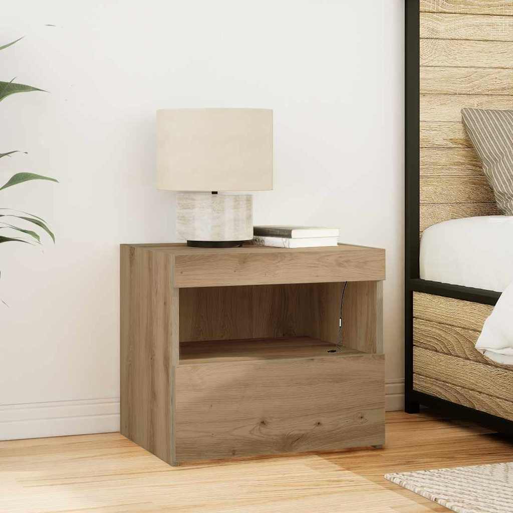 Κομοδίνο Artisan Oak 50 x 40 x 45 cm Επεξεργασμένο ξύλο - Pakobazaar
