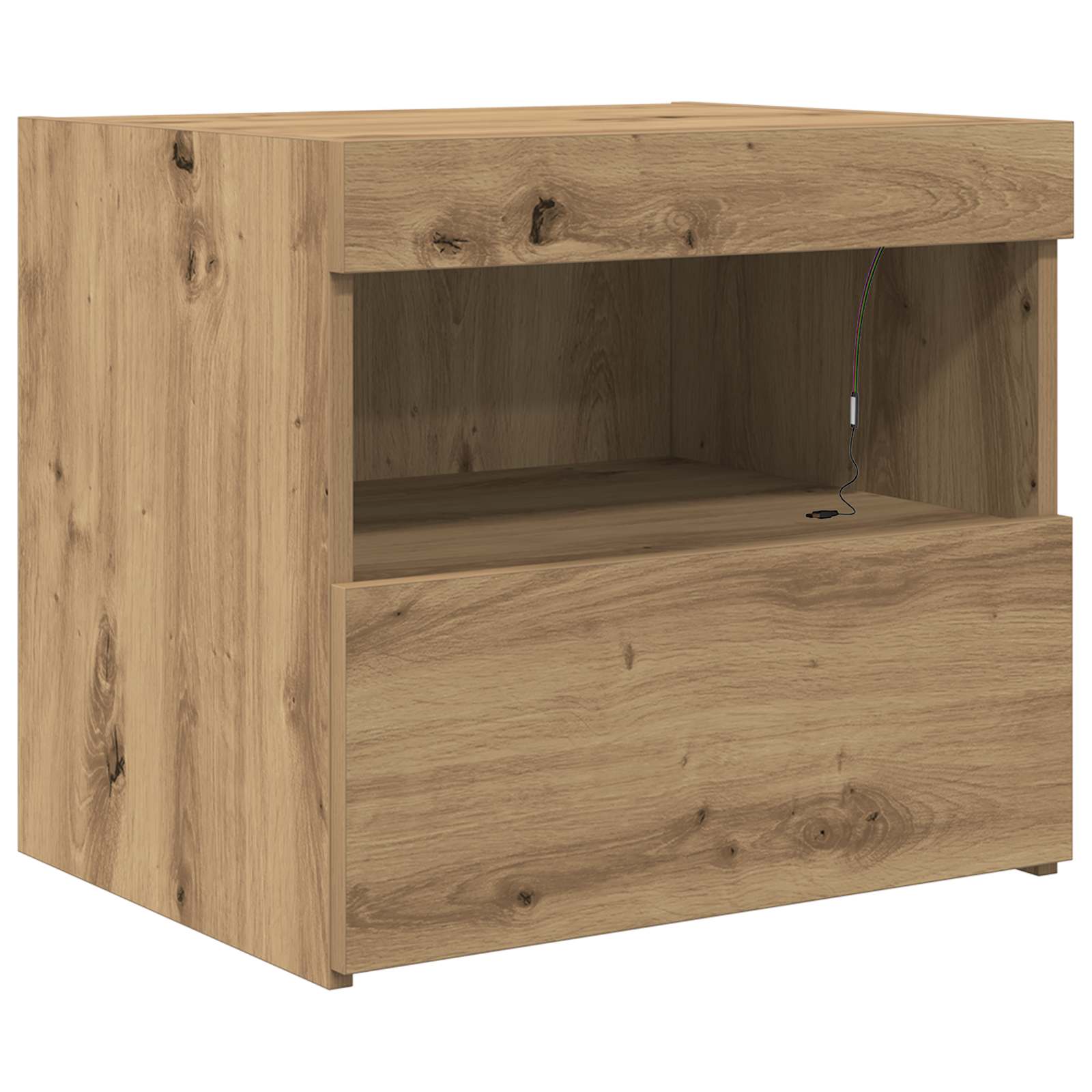 Κομοδίνο Artisan Oak 50 x 40 x 45 cm Επεξεργασμένο ξύλο - Pakobazaar
