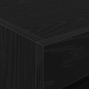 Κομοδίνο Μαύρη Οξυά 50 x 40 x 45 cm Επεξεργασμένο ξύλο - Pakobazaar