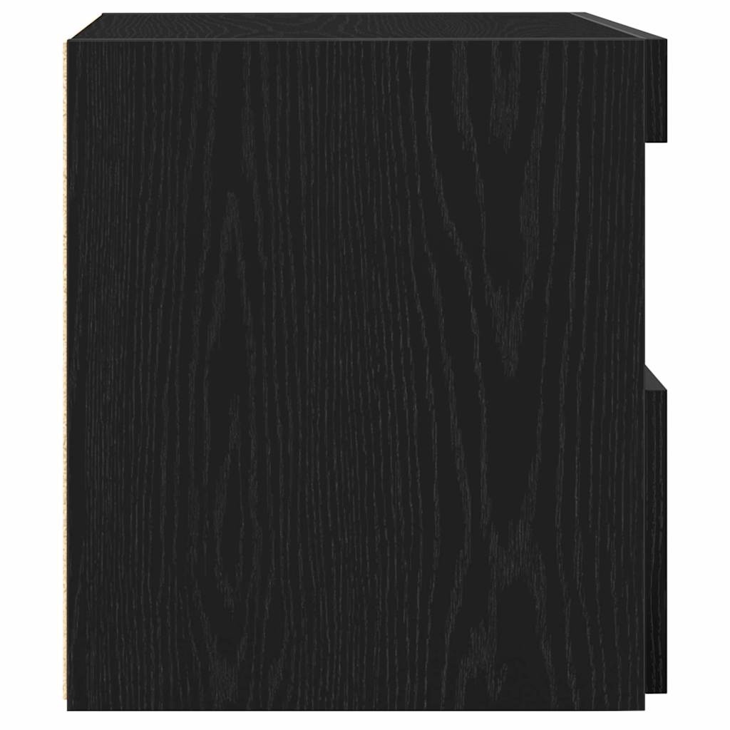 Κομοδίνο Μαύρη Οξυά 50 x 40 x 45 cm Επεξεργασμένο ξύλο - Pakobazaar