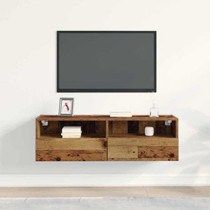 Ντουλάπι Τηλεόρασης Τοίχου 100 x 30 x 30 cm Παλαιό ξύλο