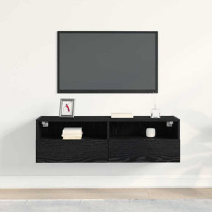 Ντουλάπι Τηλεόρασης Τοίχου 100 x 30 x 30 cm Μαύρη Οξυά