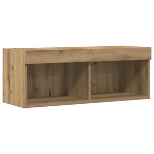 Σετ επίπλου τηλεόρασης με led artisan δρυς 80 x 30 x 30 εκ - Pakobazaar