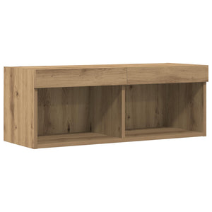 Σετ επίπλου τηλεόρασης με led artisan δρυς 80 x 30 x 30 εκ - Pakobazaar