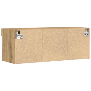 Σετ επίπλου τηλεόρασης με led artisan δρυς 80 x 30 x 30 εκ - Pakobazaar