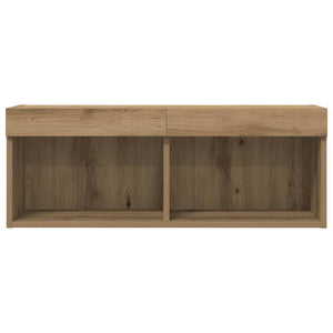 Σετ επίπλου τηλεόρασης με led artisan δρυς 80 x 30 x 30 εκ - Pakobazaar