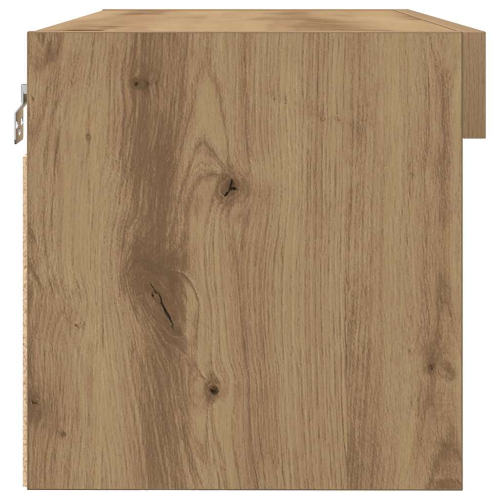 Σετ επίπλου τηλεόρασης με led 2 pcs Artisan Oak 80 x 30 x 30 εκ - Pakobazaar