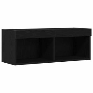 Σετ επίπλου τηλεόρασης με led 2 pcs Μαύρη δρυς 80 x 30 x 30 εκ - Pakobazaar