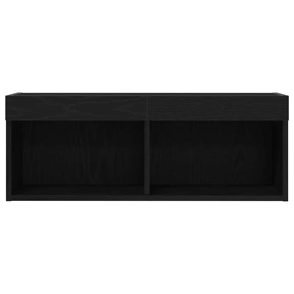 Σετ επίπλου τηλεόρασης με led 2 pcs Μαύρη δρυς 80 x 30 x 30 εκ - Pakobazaar