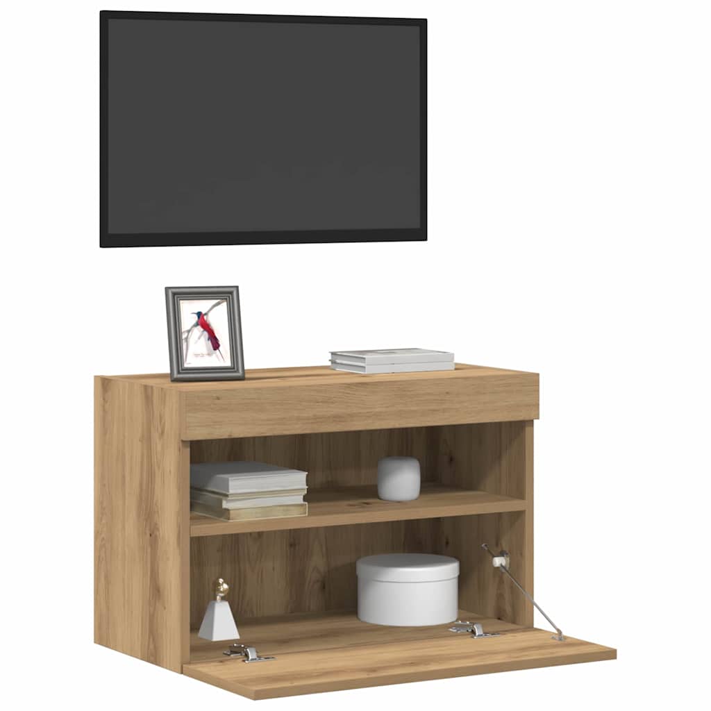 Ντουλάπι Τηλεόρασης Τοίχου artisan δρυς 60 x 30 x 40 εκ. - Pakobazaar