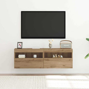 Ντουλάπι Τηλεόρασης Τοίχου 2 pcs artisan δρυς 60 x 30 x 40 εκ. - Pakobazaar