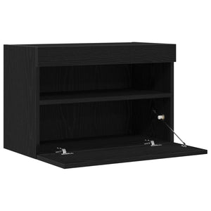 Ντουλάπι Τηλεόρασης Τοίχου Μαύρη δρυς 60 x 30 x 40 εκ. - Pakobazaar