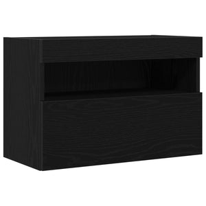 Ντουλάπι Τηλεόρασης Τοίχου Μαύρη δρυς 60 x 30 x 40 εκ. - Pakobazaar