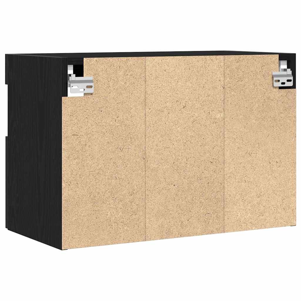 Ντουλάπι Τηλεόρασης Τοίχου Μαύρη δρυς 60 x 30 x 40 εκ. - Pakobazaar