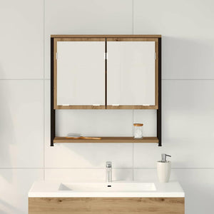Ντουλάπα Καθρέφτη με ράφι Επιτοίχιο Artisan Oak 60 x 16 x 60 εκ - Pakobazaar