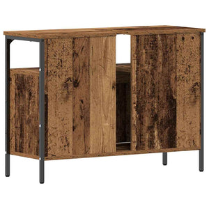Ντουλάπα Νιπτήρα Mπάνιου Παλαιό ξύλο 80 x 30 x 60 cm
