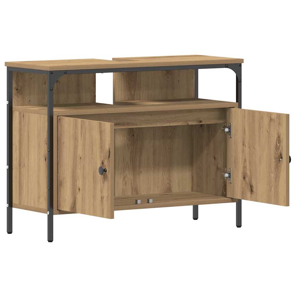 Ντουλάπα Νιπτήρα Mπάνιου με πόρτα artisan δρυς 80 x 30 x 60 cm - Pakobazaar